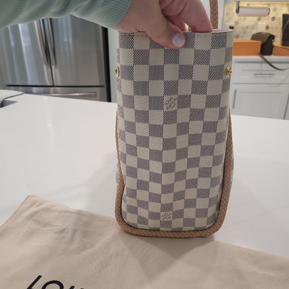 Louis Vuitton Propriano Damier Azur with Rose Ballerine Tote - Picture 10 of 17